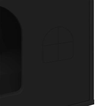 Katzenhaus Schwarz 51 x 30 x 52 cm Holzwerkstoff