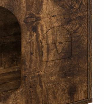 Katzenhaus Geräucherte Eiche 51 x 30 x 52 cm Holzwerkstoff
