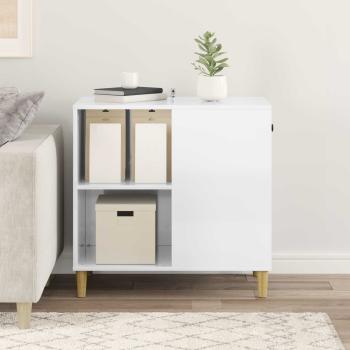 Katzenhaus Glänzend Weiß 72 x 42,5 x 70 cm Holzwerkstoff