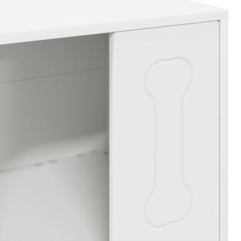 Hundehütte Weiß 44 x 42 x 49 cm Holzwerkstoff