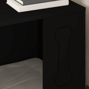 Hundehütte Schwarz 44 x 42 x 49 cm Holzwerkstoff