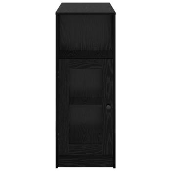 Bartisch Schwarz Eichen-Optik 101 x 40 x 103,5 cm Holzwerkstoff