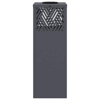 Solar LED Weg Licht 2 pcs Anthrazit Kalt gewalzter Stahl