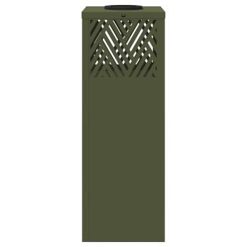 Solar LED Weg Licht 2 pcs Olive Grün Kalt gewalzter Stahl