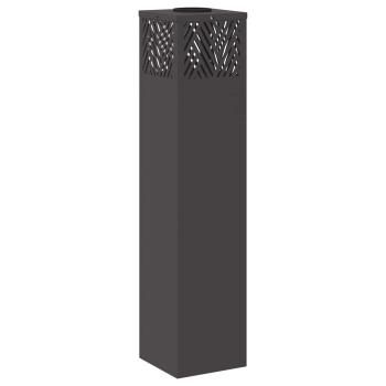 Solar LED Weg Licht 2 pcs Schwarz Kalt gewalzter Stahl