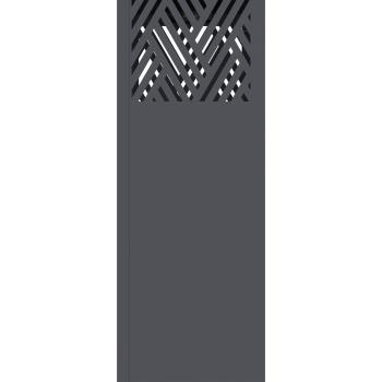 Solar LED Weg Licht 2 pcs Anthrazit Kalt gewalzter Stahl