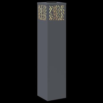 Solar LED Weg Licht 2 pcs Anthrazit Kalt gewalzter Stahl