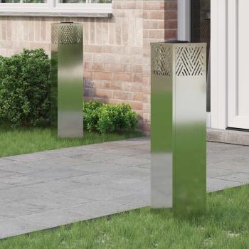 ARDEBO.de - Solar LED Weg Licht 2 pcs Galvanisiert Galvanisiert