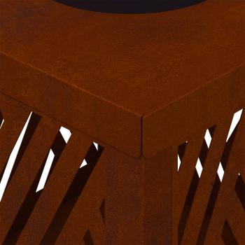 ARDEBO.de - Solar LED Weg Licht 2 pcs Cortenstahl Cortenstahl