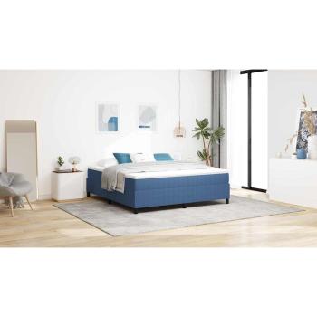 Boxspringbett Blau und Weiß 180 x 200 cm Cordstoff