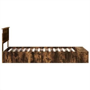 Bettrahmen Geräucherte Eiche 100 x 200 cm Holzwerkstoff