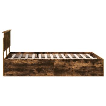 Bettrahmen Geräucherte Eiche 150 x 200 cm Holzwerkstoff