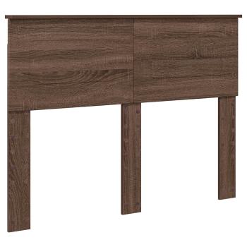 Bettrahmen Braun Eichen-Optik 120 x 123 cm Holzwerkstoff