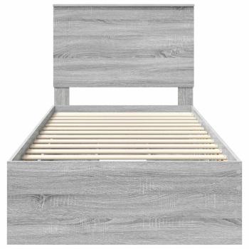 Bettrahmen Graues Sonoma 100 x 200 cm Ingenieurs Holz