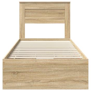 Bettrahmen Sonoma-Eiche 90 x 200 cm Ingenieurs Holz