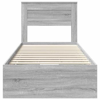 Bettrahmen Graues Sonoma 75 x 190 cm Ingenieurs Holz