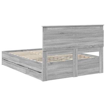 Bettrahmen Graues Sonoma 160 x 200 cm Ingenieurs Holz