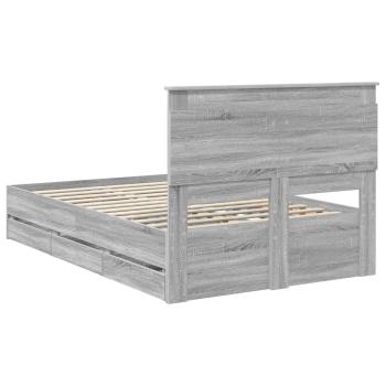Bettrahmen Graues Sonoma 120 x 190 cm Ingenieurs Holz