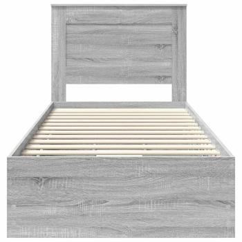 Bettrahmen Graues Sonoma 90 x 200 cm Ingenieurs Holz