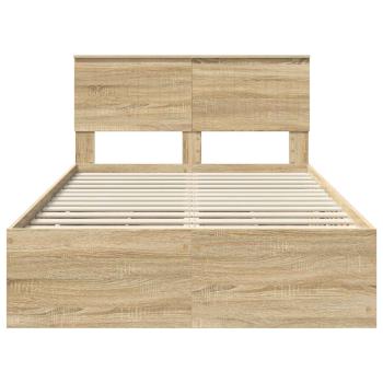 Bettrahmen Sonoma-Eiche 120 x 200 cm Ingenieurs Holz
