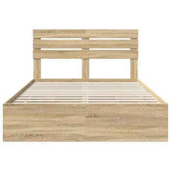 Bettrahmen Sonoma-Eiche 140 x 190 cm Ingenieurs Holz