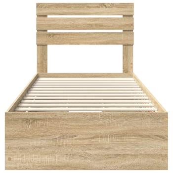 Bettrahmen Sonoma-Eiche 75 x 190 cm Ingenieurs Holz