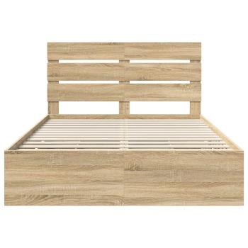 Bettrahmen Sonoma-Eiche 140 x 190 cm Ingenieurs Holz