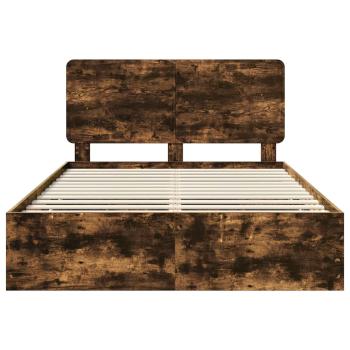 Bettrahmen Geräucherte Eiche 160 x 200 cm Ingenieurs Holz