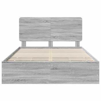 Bettrahmen Graues Sonoma 160 x 200 cm Ingenieurs Holz