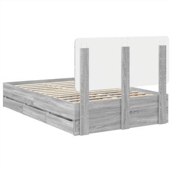 Bettrahmen Graues Sonoma 120 x 190 cm Ingenieurs Holz