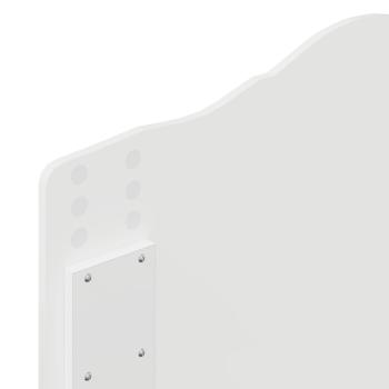 Bettrahmen mit Schubladen Weiß 100 x 200 cm Ingenieurs Holz