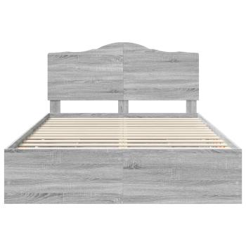 Bettrahmen Graues Sonoma 160 x 200 cm Ingenieurs Holz