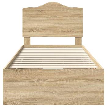 Bettrahmen Sonoma-Eiche 90 x 190 cm Ingenieurs Holz