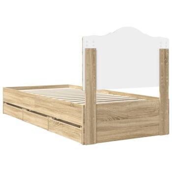 Bettrahmen Sonoma-Eiche 75 x 190 cm Ingenieurs Holz