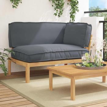 ARDEBO.de - Sofa Set Uni Anthrazit 131,5 x 92 x 69 cm Massivholz Akazie