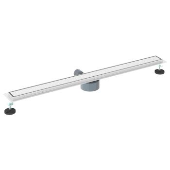 Duschablauf 2-in-1 mit 360° Siphon Silber 100 cm Edelstahl 304