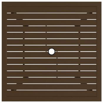 Gartentisch Braun 81,5x81,5x72 cm Stahl