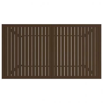 Gartentisch Braun 140x80x72 cm Stahl