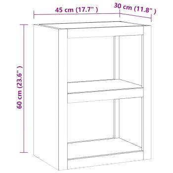 Beistelltisch 45x30x60 cm Massivholz Teak