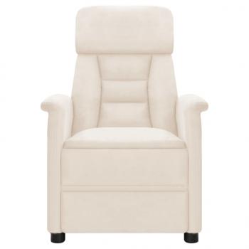 Massagesessel Beige Mikrofasergewebe