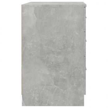 Nachttisch Betongrau 40x40x63 cm Holzwerkstoff