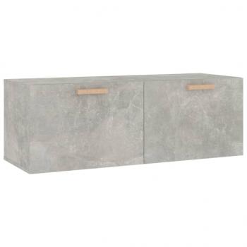 Wandschrank Betongrau 100x36,5x35 cm Holzwerkstoff