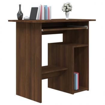 Schreibtisch Braun Eichen-Optik 80x45x74 cm Holzwerkstoff