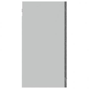 Hängeschrank Glas Grau Sonoma 80x31x60 cm Holzwerkstoff