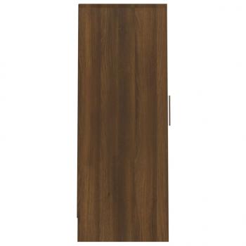 Schuhregal Braun Eichen-Optik 32x35x92 cm Holzwerkstoff