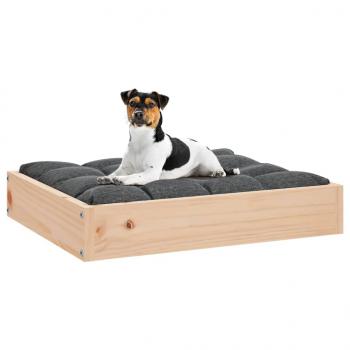 Hundebett 51,5x44x9 cm Massivholz Kiefer