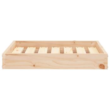 Hundebett 61,5x49x9 cm Massivholz Kiefer