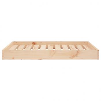 Hundebett 91,5x64x9 cm Massivholz Kiefer