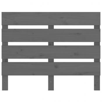 Kopfteil Grau 100x3x80 cm Massivholz Kiefer