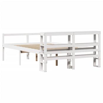 Seniorenbett mit Kopfteil ohne Matratze Weiß 120x190 cm